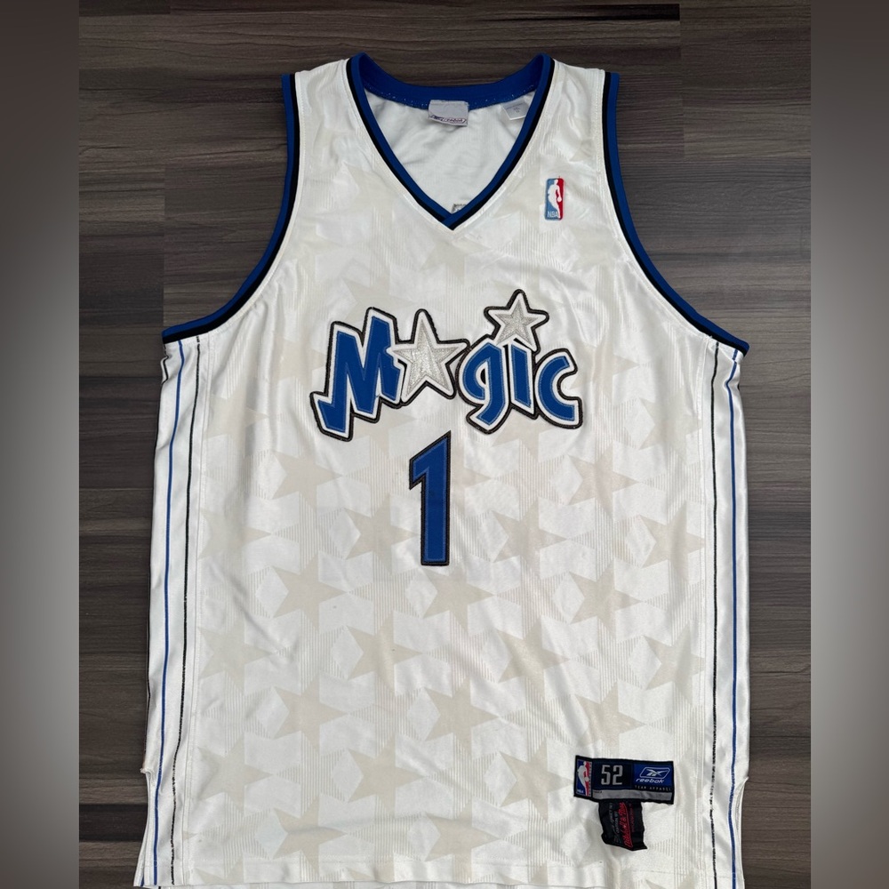 Reebok Tracy McGrady #1 Orlando Magic NBA Stitched Swingman Jersey Men’s 52 2XL